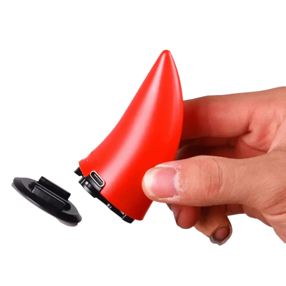 PP Devil Horn Decor Quick Release Universal Fit Helmet Ornament LED Glowing Waterproof Shell Motorcycle Helmet Corner