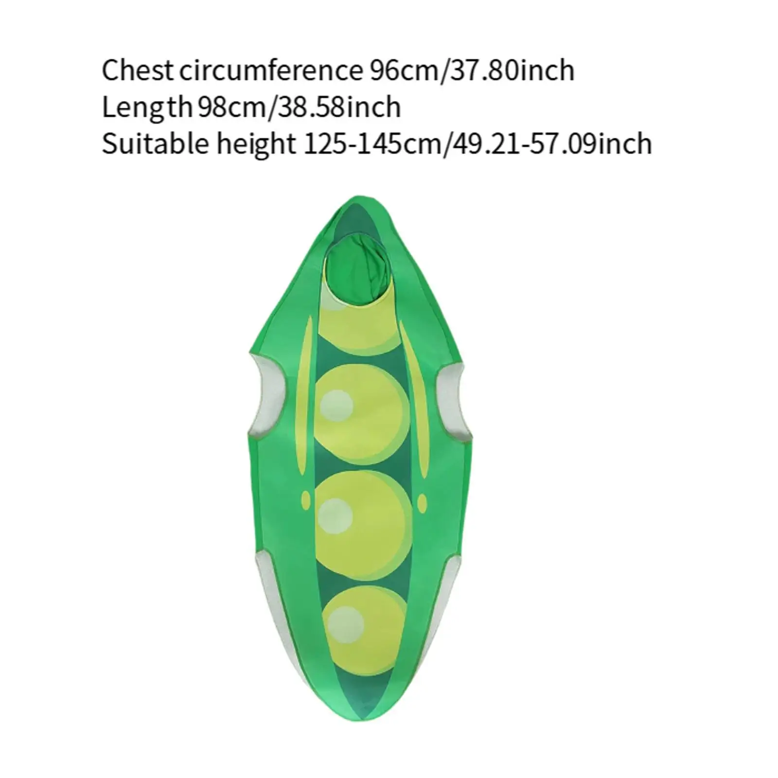 ملابس Bean Pod للعب الأدوار، بدلة طعام خضروات مضحكة ومريحة للحفلات