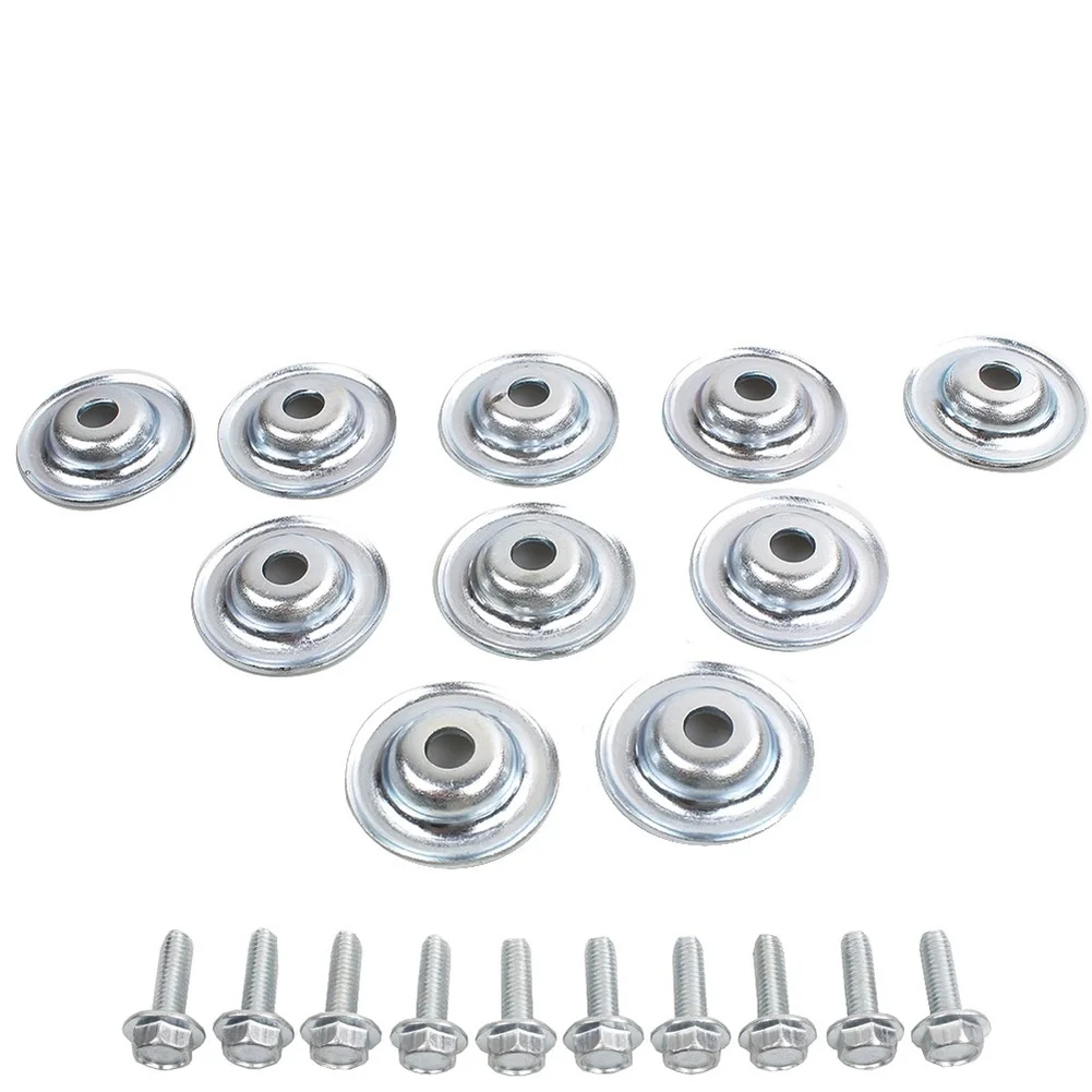 10PCS UTV Skid Plate Washer Bolt Silver Steel for Polaris For RZR 570 800 900 S Turbo 1000 For Ranger for rs1 Direct Fit