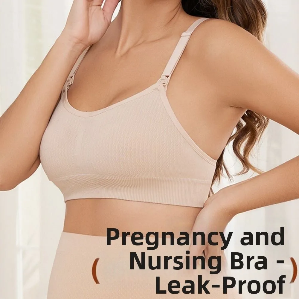 Comfortable Nursing Bras Without Steel Rings Anti Sagging Breastfeeding Underwear Soft 3D Support Seamless Maternity Bra Women