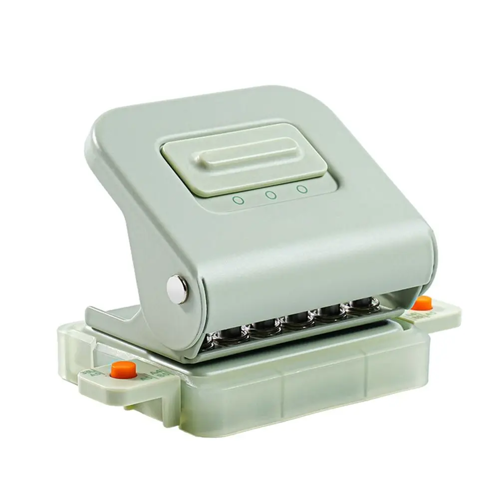 Multi-functional 3/6Holes Loose-leaf Hole Puncher Mini Binding Tools Paper Puncher Hole Punching Tool Gift