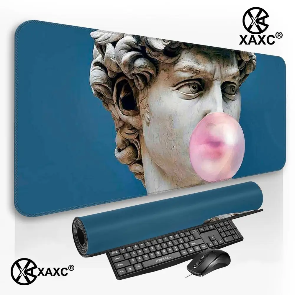D-David Funny Art Mouse Pad Large Keyboard Mouse Desk Pad Non-slip Rubber Gaming Mouse Pad Laptop Mouse Carpet HYBXXC