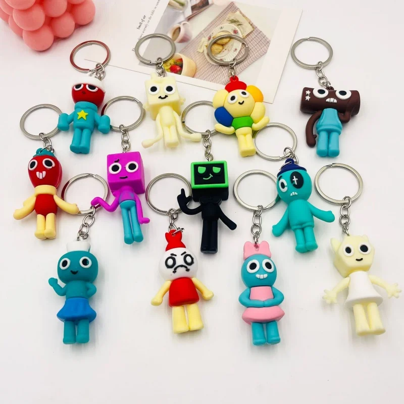 

Dandy's world doll keychain student bag pendant game peripheral figure key chain car key ornament gift