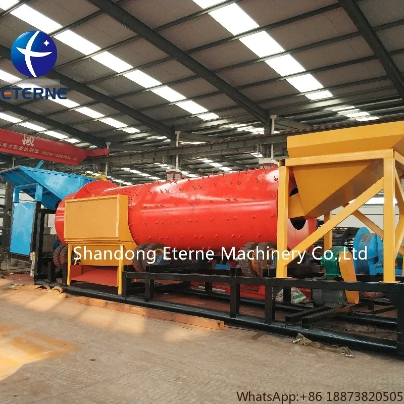 200 T/H Capacity Gold Mining Machinery Trommel Scrubber Designed for Heavy Clay Conditions Available for Sale