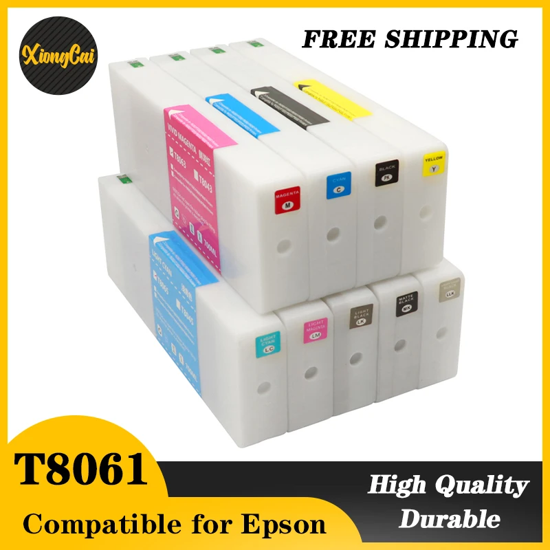 

700 мл T8061-T8069 T806A T806B Совместимый картридж для принтера Epson P6080 P7080 P8080 P9080 T8061 Картридж с пигментными чернилами