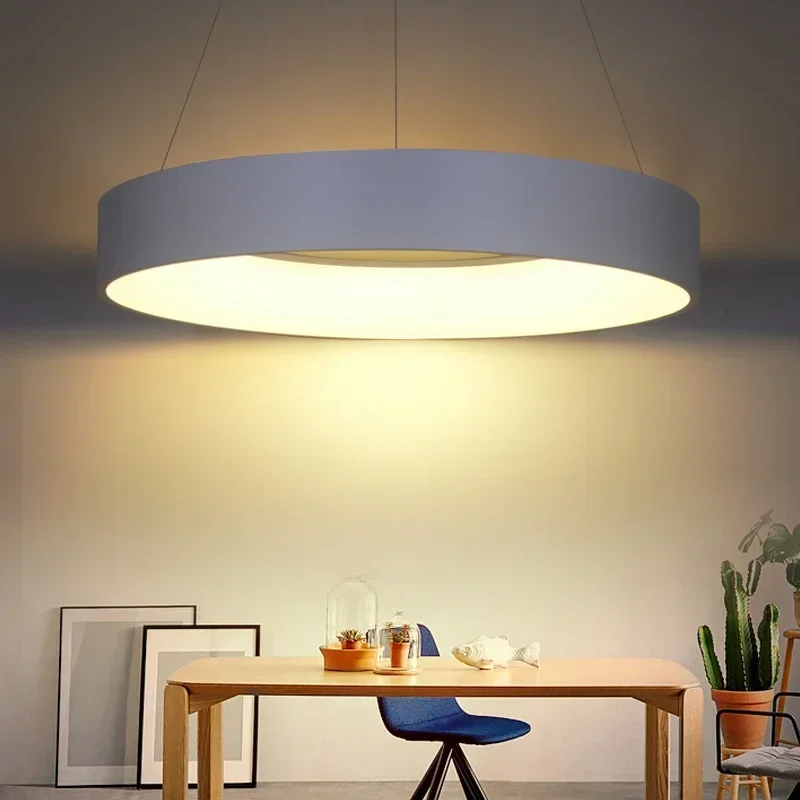 L Fashion BestCreative Modern Simple Personalized Dining Room Living Room Round LED Bar Table Chandelier