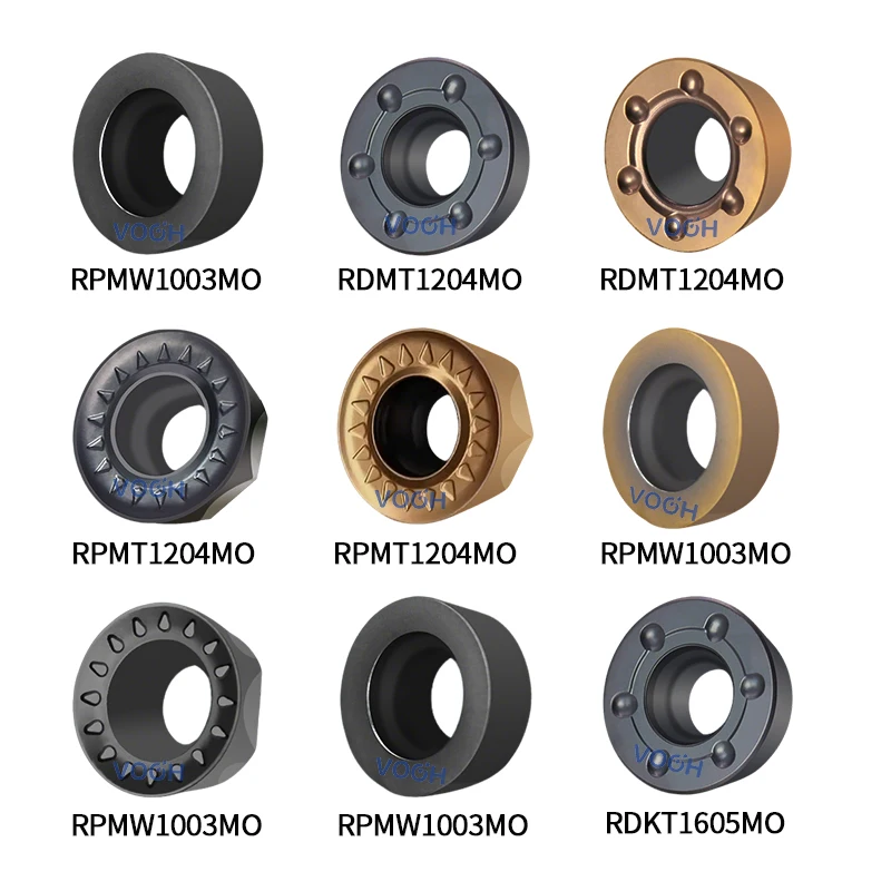 

10pcs Milling Inserts RPMT RPEW RDMW RDKT RDMT 0802MO/08T2MO/1003MO10T3MO/1204MO QBG JSL XDU CNC Milling Cutter