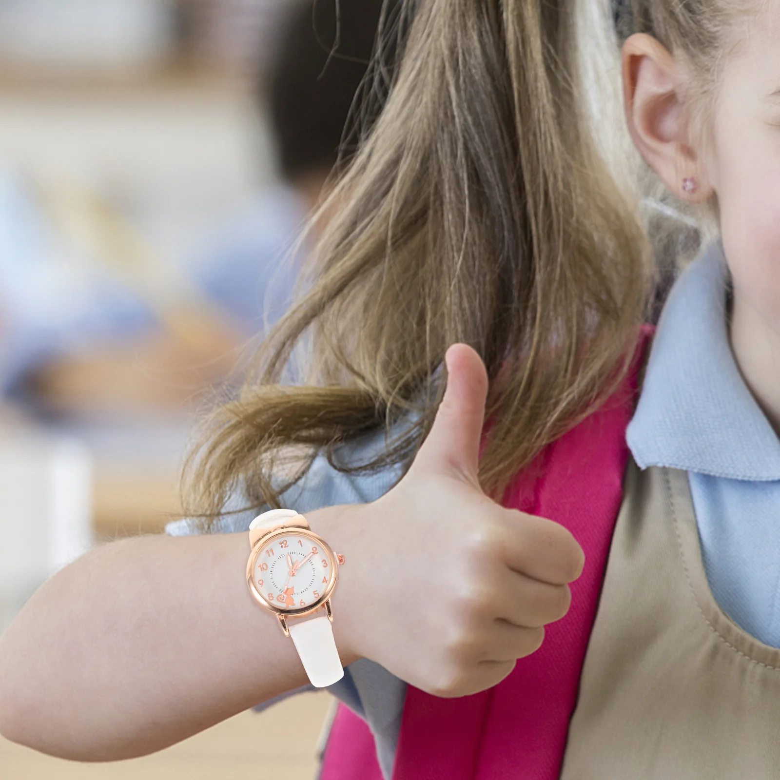 Bellissimo orologio per bambini, materiale durevole, cinturino regolabile in stile unico, ottimo regalo per ragazze, orologio da polso con bagliore per le vacanze