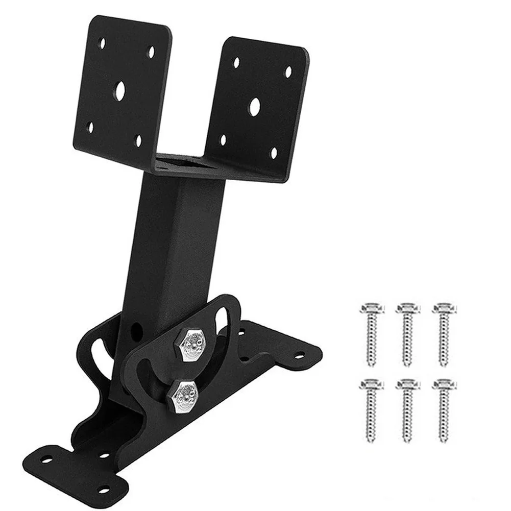 Adjustable Angle Roof Mount Bracket for Pergola and Shade Structure Installation on Sloped Roof Surfaces Build