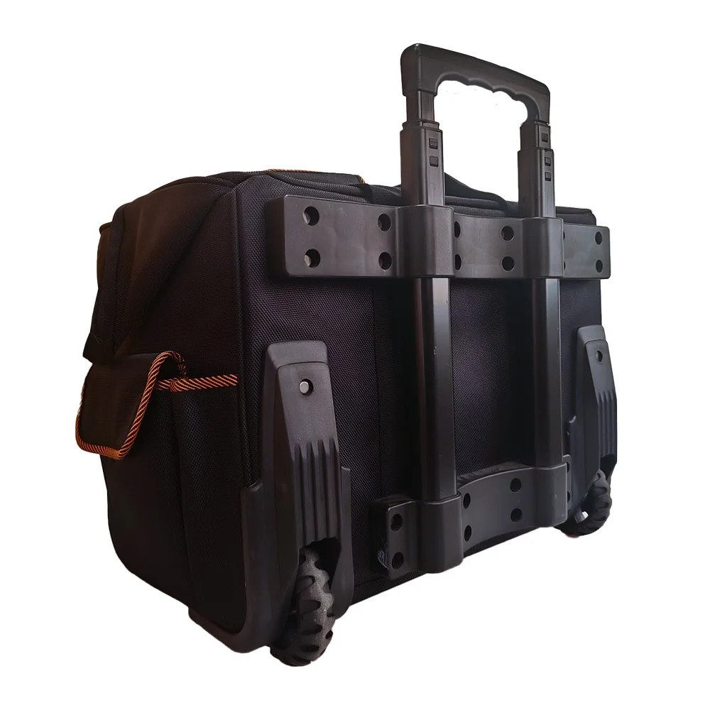 

Multifunctional Electrician Tool Kit Large Capacity Thickened Pulley Rod Zipper Wear-resistant Trolley Bag