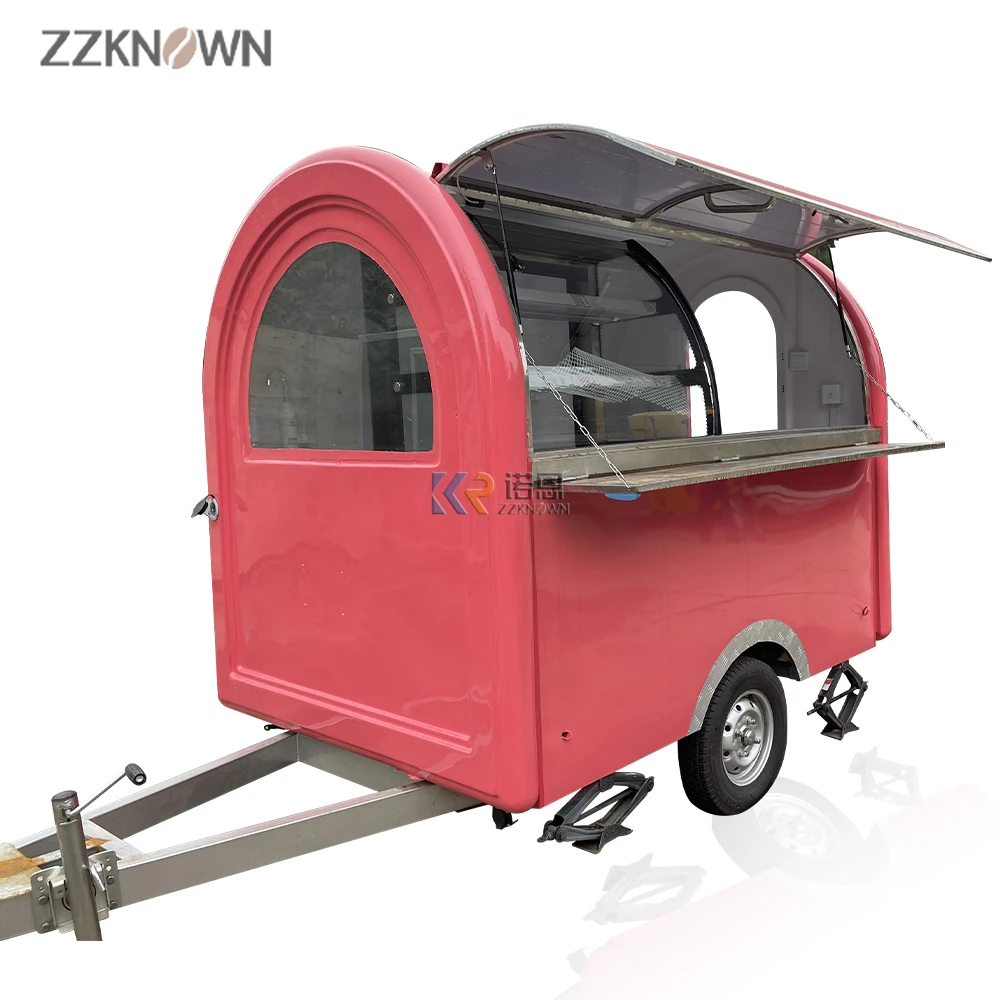 

OEM Fully Equipped Mobile Fast Food Trailer Truck Stainless Steel Outdoor Food Cart Van with DOT/CE