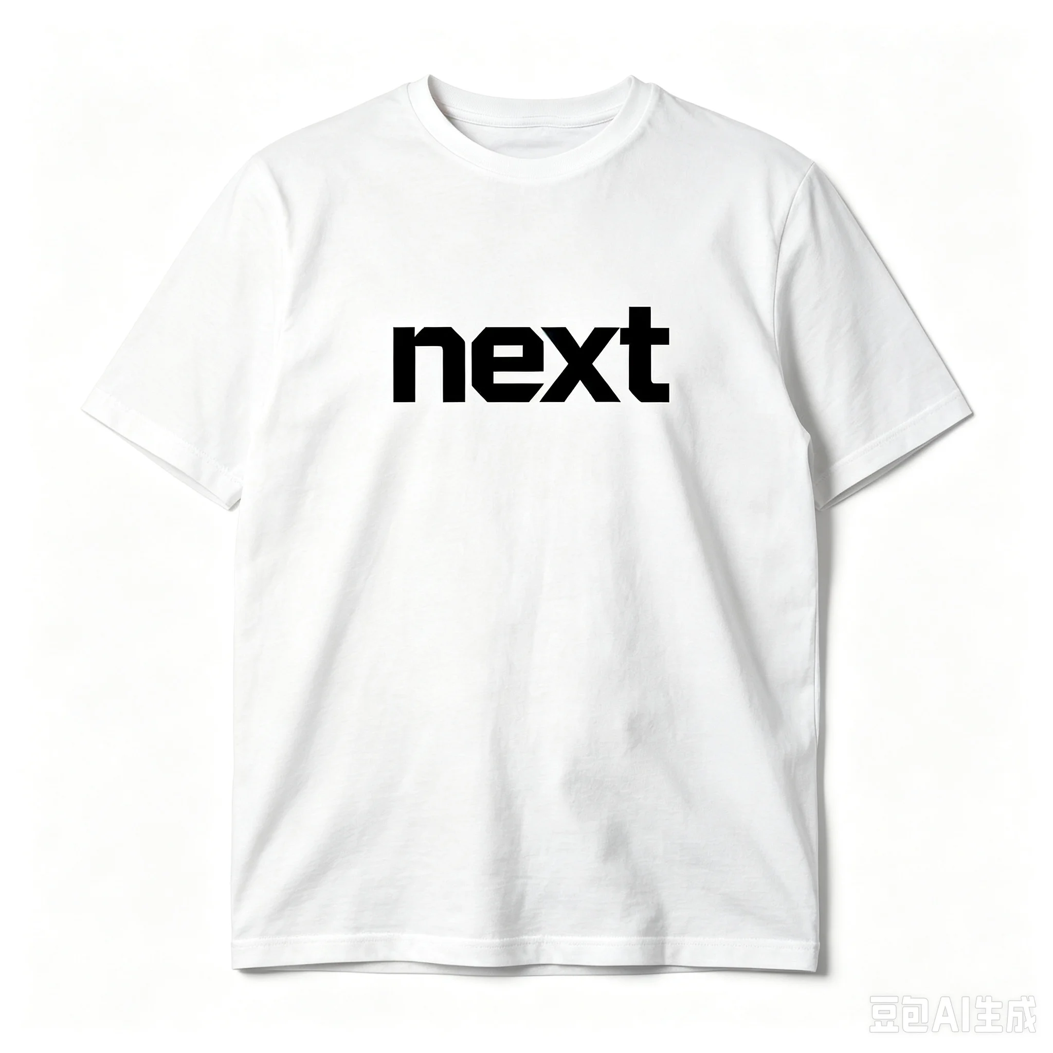 Men Next Letter Print T‑Shirt Simple Text Graphic Casual Short Sleeve Streetwear Tops