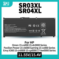 SR04XL SR03XL Battery for HP Omen 15-CE0XX 15-DC0XX Series 15-CE009LA 15-CE015DX 15-DC0003LA Pavilion 15-CB0XX 15-CX0XX/CB041NR