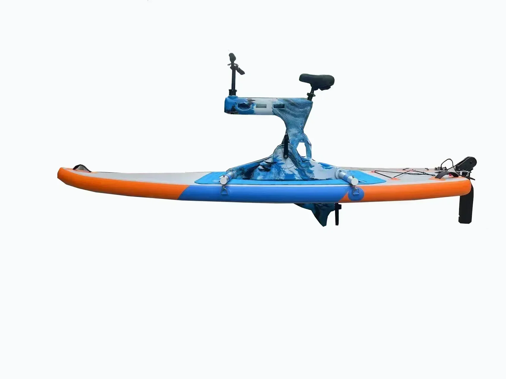 

Water Bike Spliceable,Pvc Inflatable Load Bearing 150 Kg Drive,SUP Bike Widened Single-Board,for Outdoor Water Sea Lake River