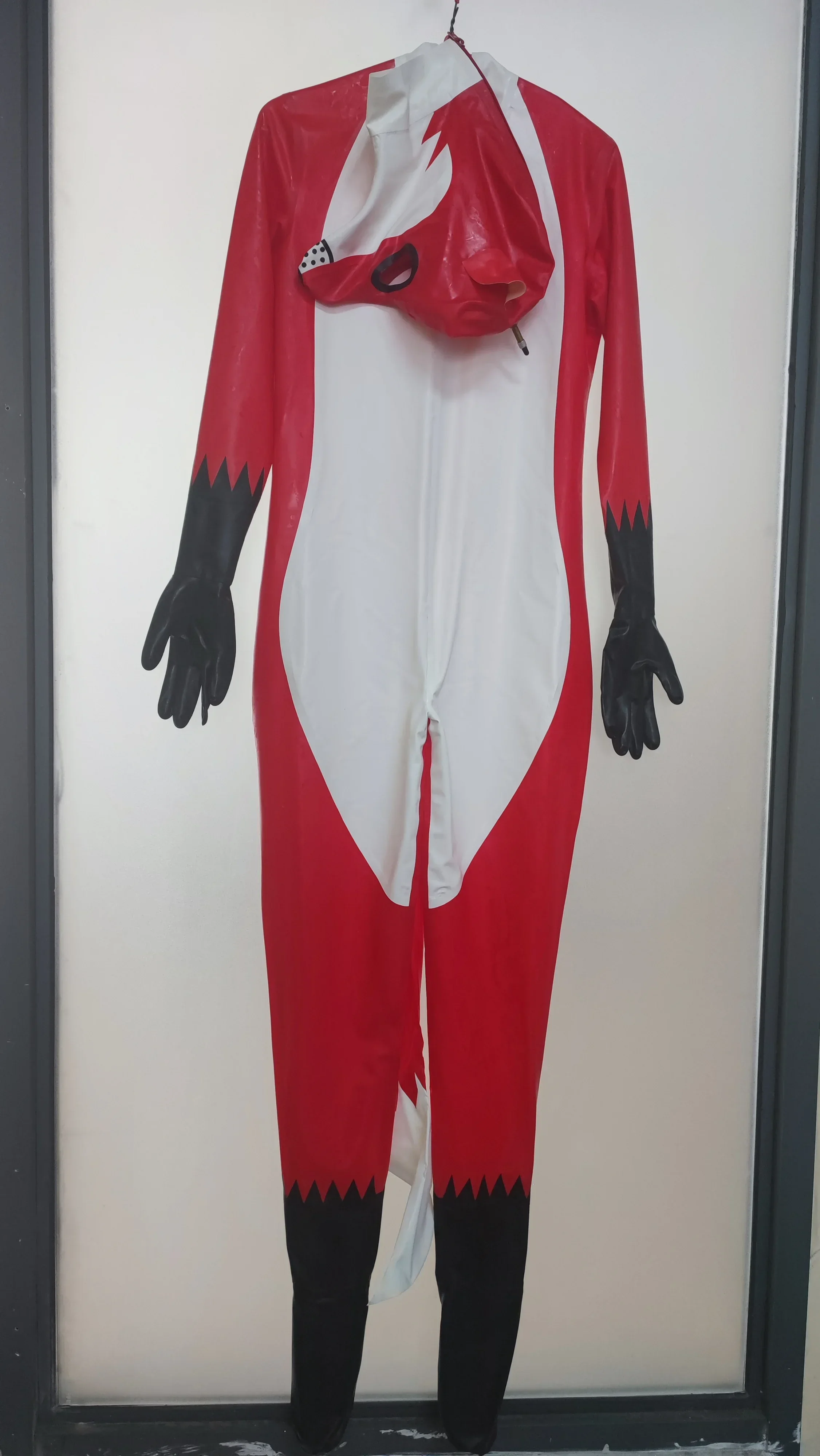 

Catsuit Latex Gummi Rubber Uniform Cosplay Halloween Masquerade Party Manual customization
