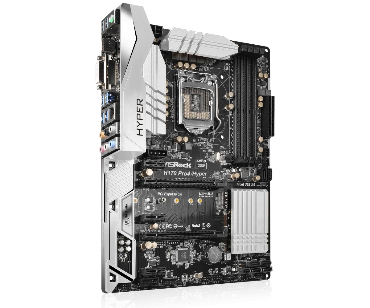 ASRock H170 Pro4/Hyper Motherboar LGA 1151 DDR4 2133 64GB suporte