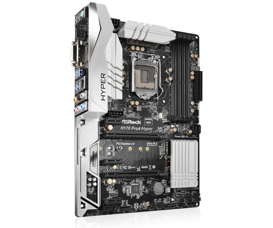 ASRock H170 Pro4/Hyper Motherboar LGA 1151 DDR4 2133 64GB support