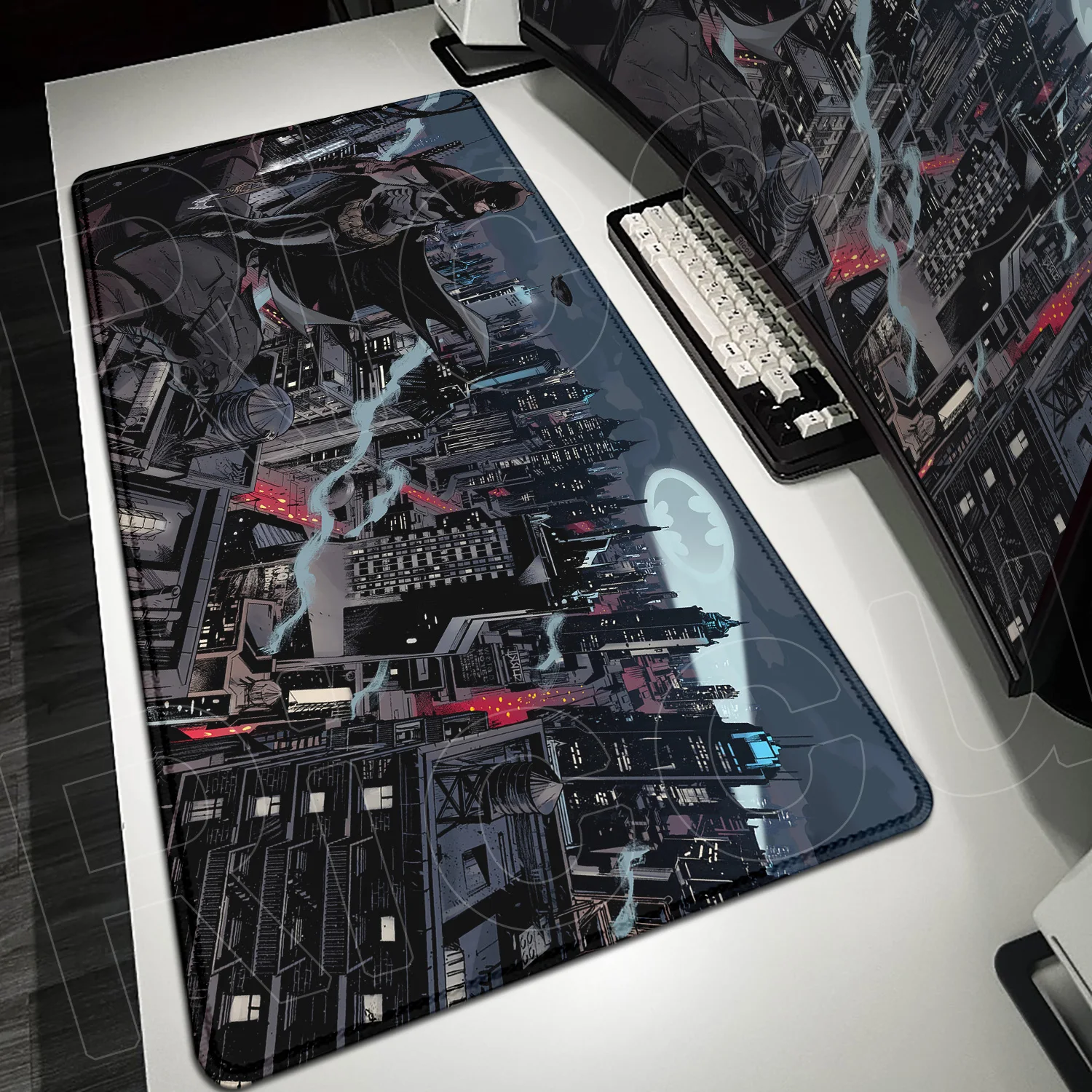 120x60 سنتيمتر المتضخم طاولة مكتبية حصيرة B-batman أنيمي Playmat أجهزة الكمبيوتر المحمولة مكتب الديكور السجاد ألعاب ماوس الوسادة ملحقات الكمبيوتر
