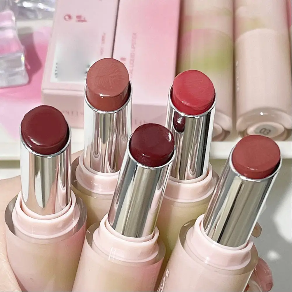 Spiegel Gelee Lip gloss 8 Farben feuchtigkeit spendendes Wasser wasserdicht dauerhafte rote Lippen Kosmetik Lippenstift glänzend flüssige Tönung Make-up o2v8