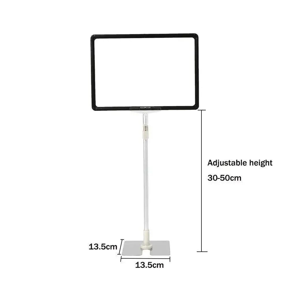 A4 Table Top Poster Frame Pop Supermarket Price Tag Display Promotion Desk Sign Banner Label Holder Frame Clip Shelf Talker Rack