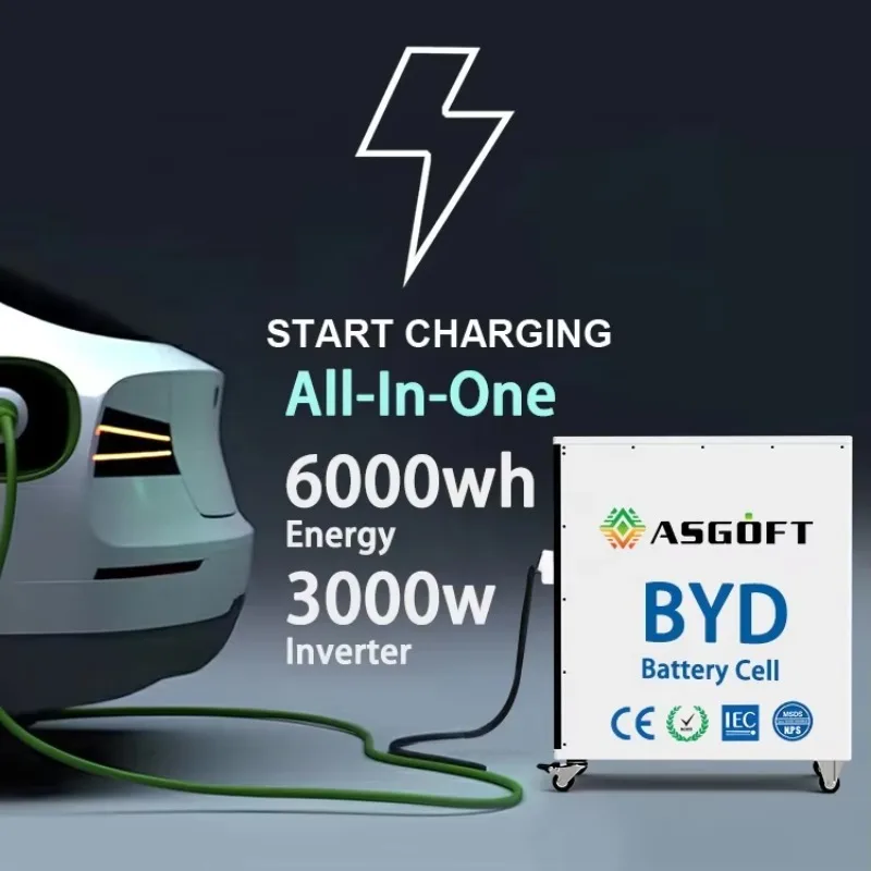 

High Capacity 6kwh Home Outdoor All-in-one ESS Portable Power Station Solar Battery Power Bank 3kw Hybrid Inverter