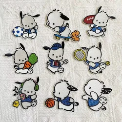 Self-adhesive Cartoon Embroidery Plush Pochacco Hole Patch Patch Clothing Bag Decoration Applique Repair Subsidy Diy