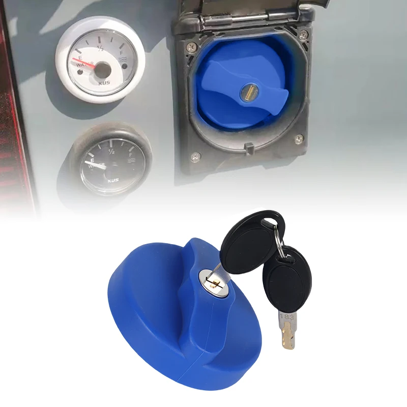 1set Caravan Replacement Water Inlet Filler Cap Locking Lock With 2 Keys Motorhome Caravan Replacement Accessories Parts