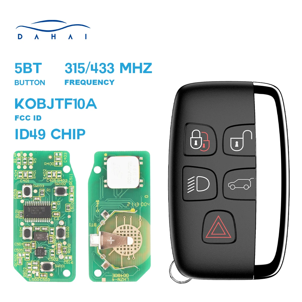 DAhai ID 49 chip  315/433Mhz Remote Car key for Jaguar XJ XF XE F PACE Land Rover Range Rover Sport Vogue Evoque Velar KOBJTF10A 