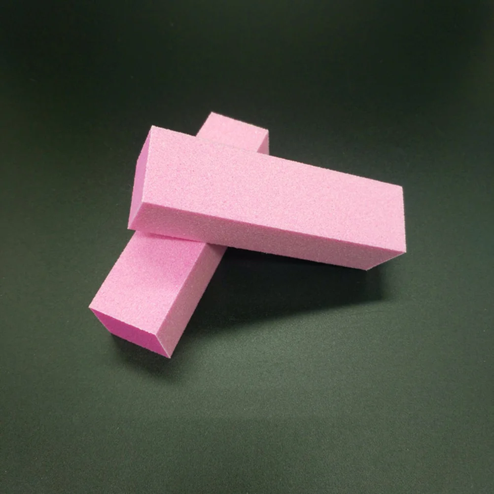 10 قطعة عازلة الأظافر الإسفنج الملمع المشكل ل مانيكير باديكير الوردي المحمولة صالون المنزل استخدام مبرد أظافر #3