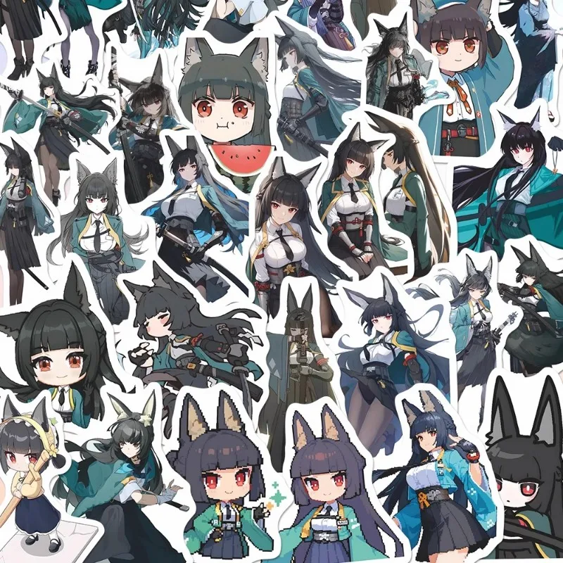 10/55Pcs Game Zenless Zone Zero Figures Hoshimi Miyabi Stickers Anime Cartoon Kids Toys Decals DIY Sticker