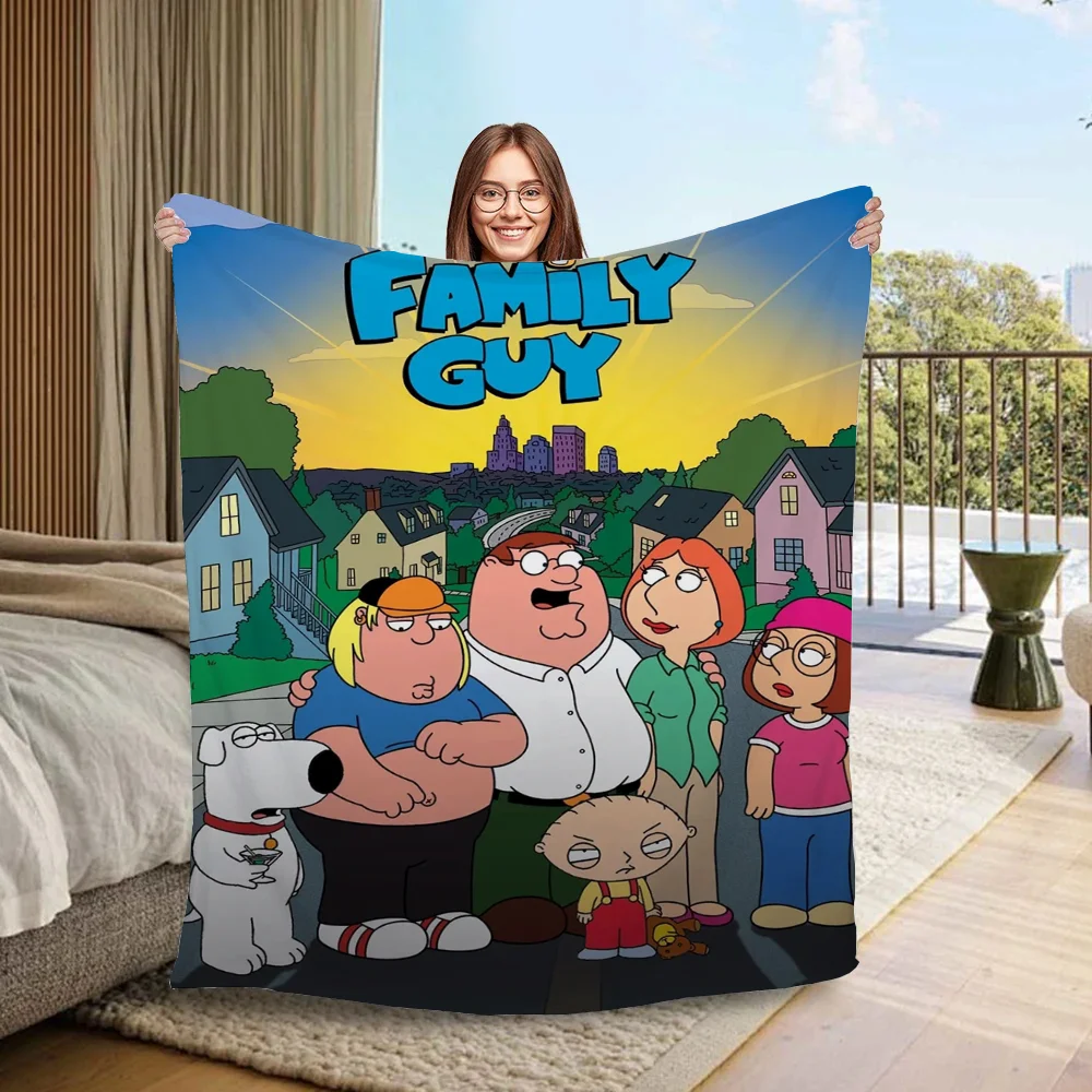 Family Guy Microfiber Blanket King Size Hairy Blankets for Bed Throw Blankets & Throws Luxury Bedding Sofa Cover Blanket Nap Fur