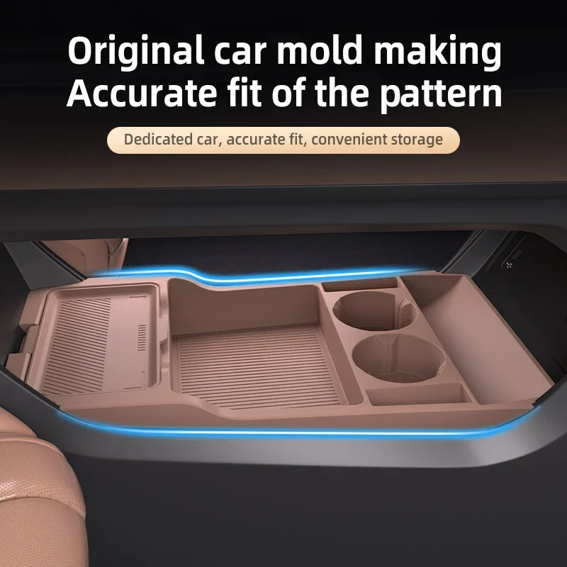 

Силиконовый коврик-органайзер для центральной консоли Oshan X7 (2024), для хранения под центральной консолью, для интерьера автомобиля