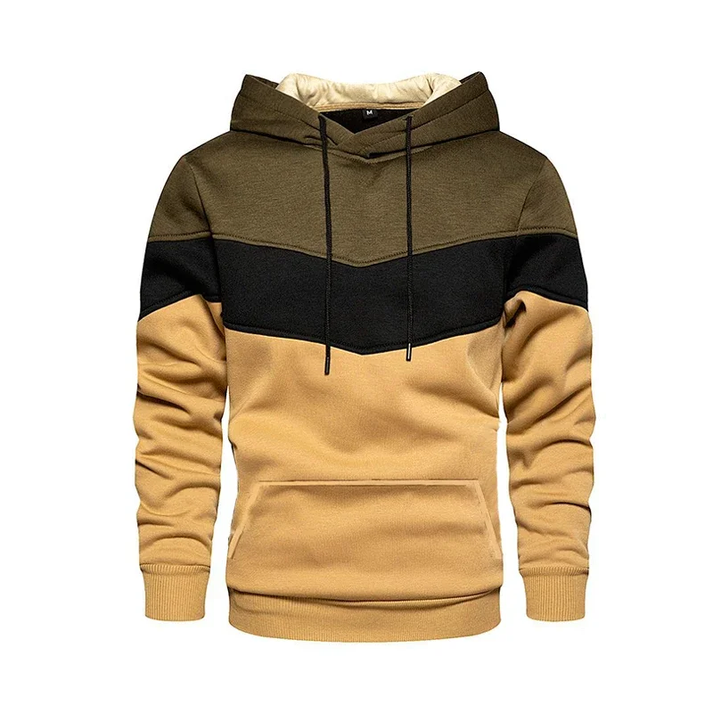 Men's Premium Fashion Slim Fit Striped Hoodie PVD Hoodie Casual Sports Outing Streetwear Dropshipping Spring Autumn 2024