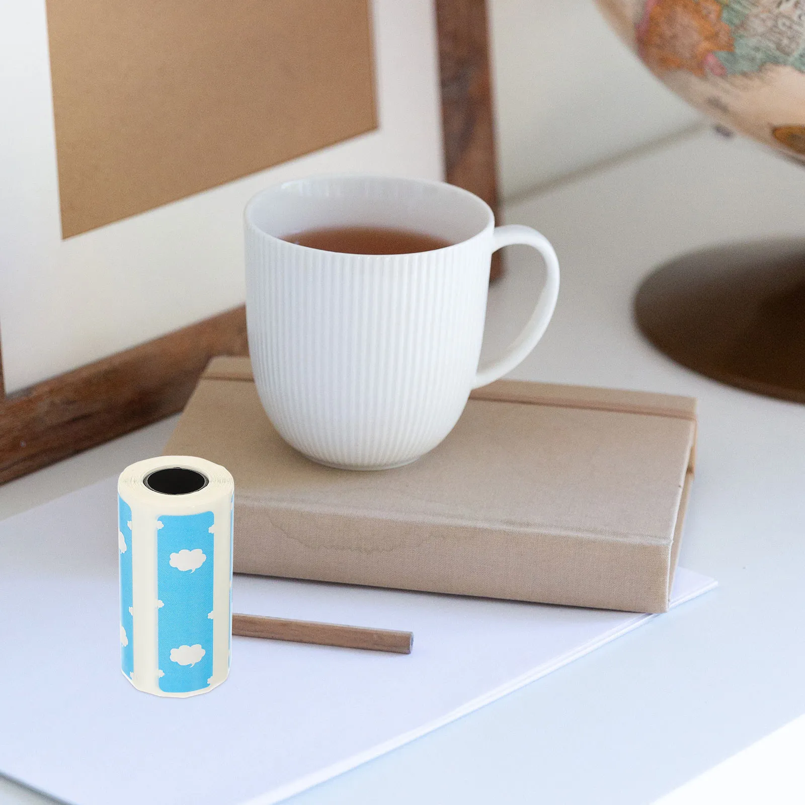 

1 Roll Premium Thermal Paper Roll Smooth Flat Surface Crisp Clear Printing for Instant Camera Photo Printer Receipt Office Home