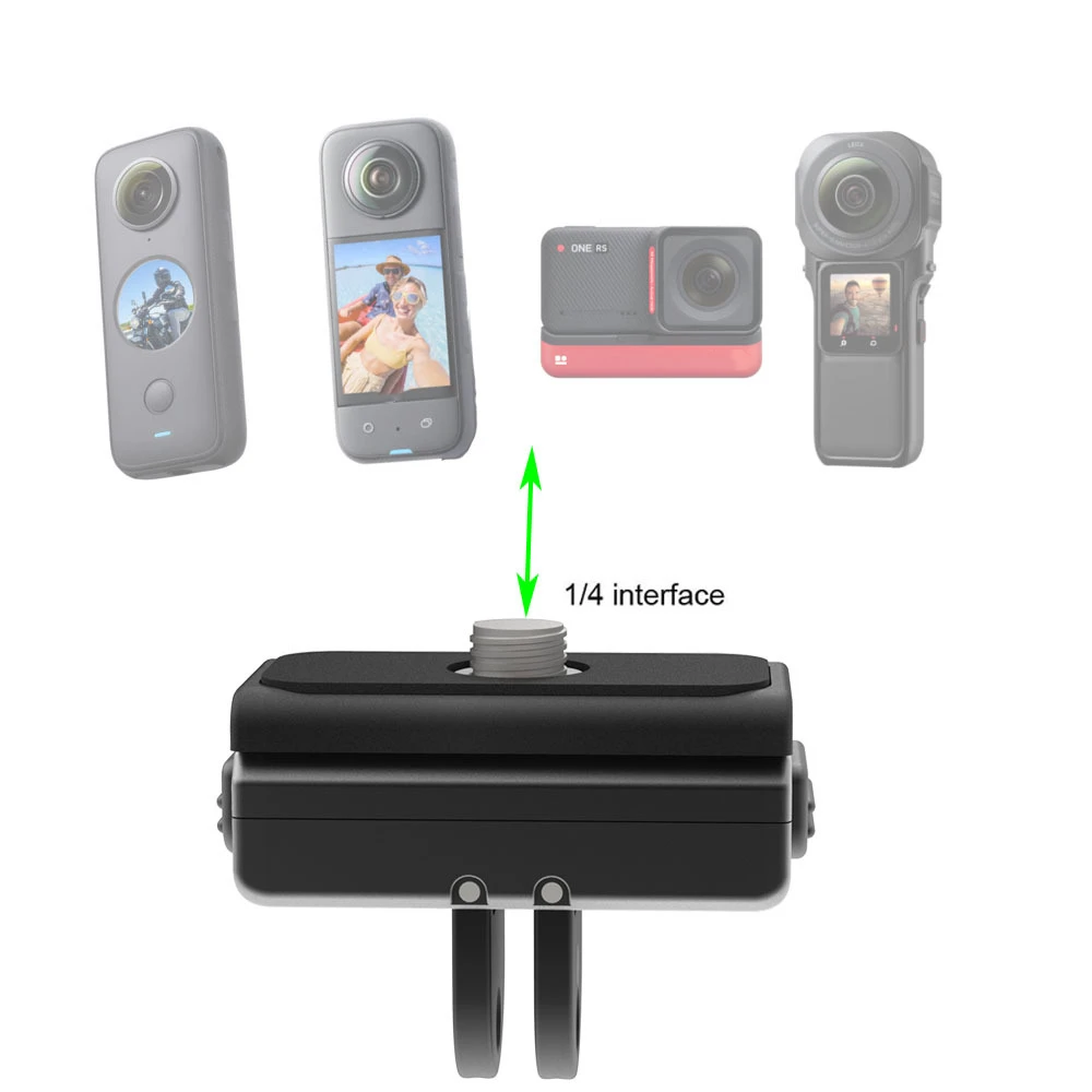 Magnetic Quick Release For Insta360 Ace Ace Pro X3 ONE X2 X ONE RS R with 1/4/ 2-jaw Connector