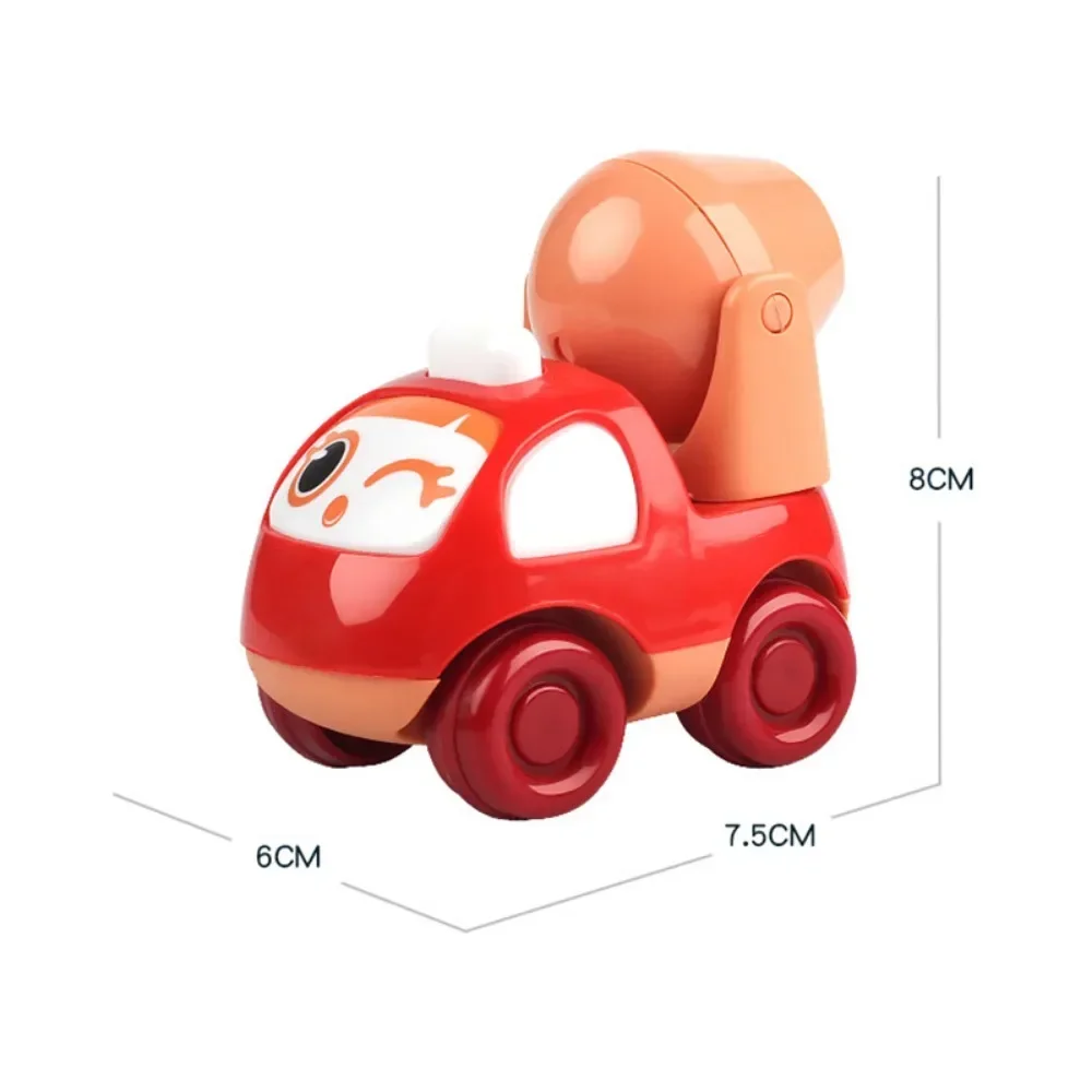 Cute Cartoon Car Toys Engineering Construction Mixer Dump Truck Inertial Model Birthday Gifts for Kids juguetes niños 2 años