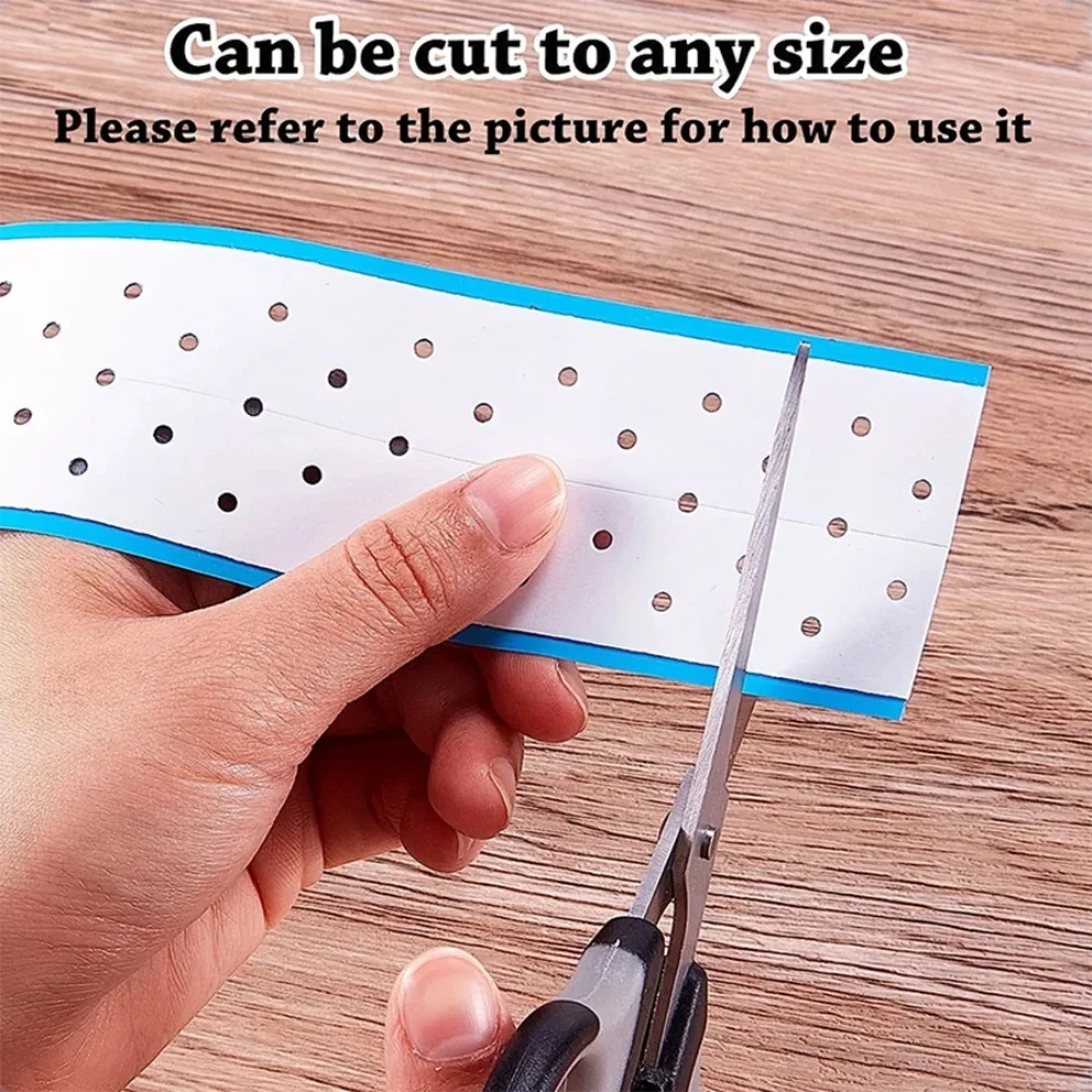 5/10/20 pc Double-Sided Wig Tape Strips with Breathable Holes - Long, Strong Hold Hair Extension Adhesive image 3