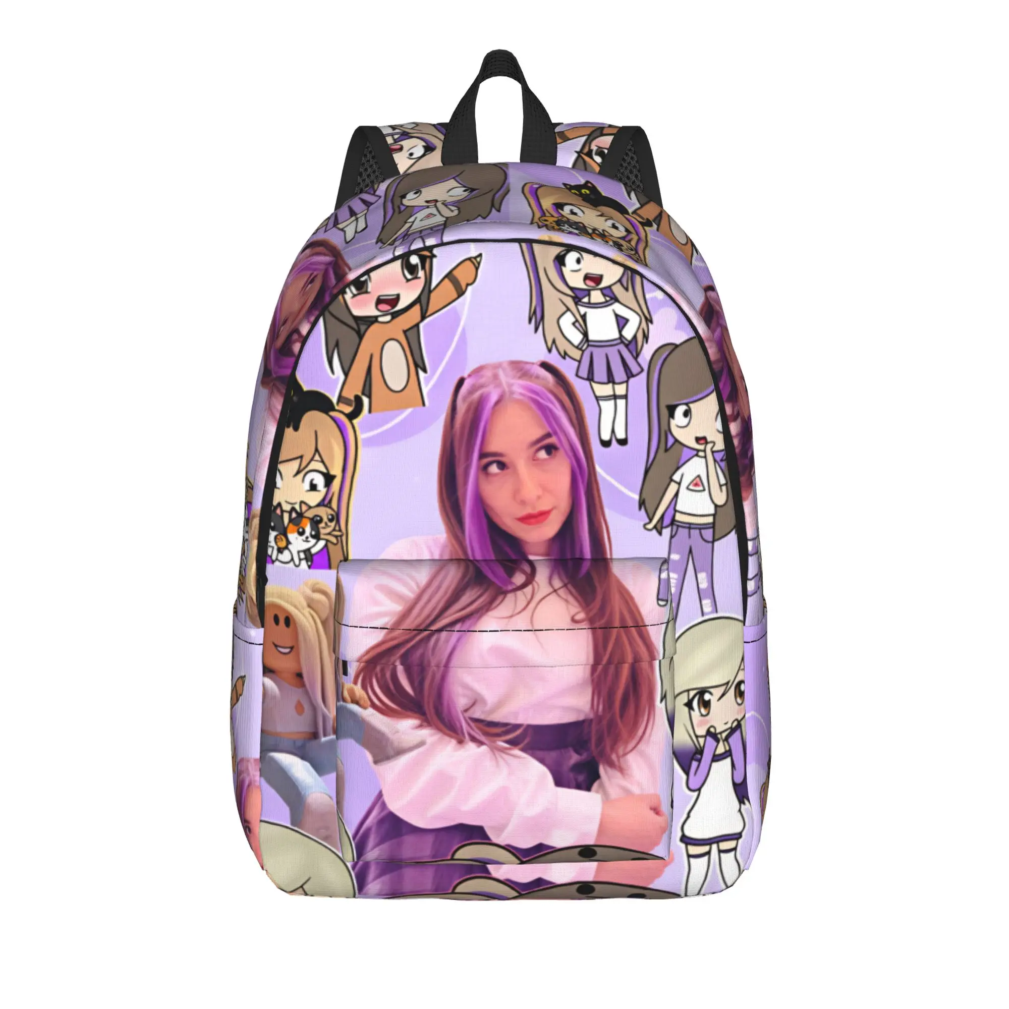 Pastel Banner Group Lyna Vallejos Backpack  Camping Backpacks Men Stylish High School Bags Custom Breathable Rucksack
