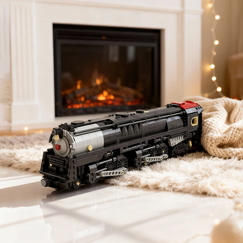

Набор строительных блоков MOC PRR Q2 Class Duplex Steam Train, 1520 деталей, креативный подарок, DIY-конструктор для взрослых и детей, декор для дома и офиса
