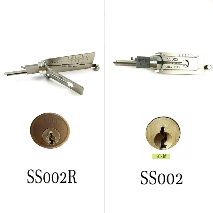 1 قطعة Lishi SS001 SS002 R52 R52L KW1 KW5 SC20 M1/MS2 AM5 TE2 LW4 LW5 أدوات للمنزل باب أقفال مدنية 2-in-1 اختيار الموظفين مفتاح رئيسي