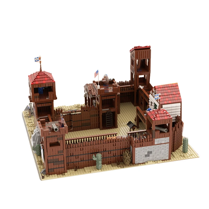 Custom Building Castle Model Western Fortress Manor Building Block Street View Module Assembly Brick Toys Children's XMAS Gifts