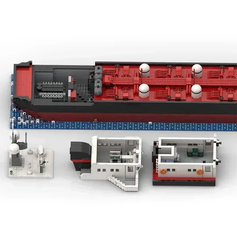 

Moc строительные кирпичи, современная модель портативного корабля, гигантский масляный цистерна, технология, модульные блоки, подарки, рождественские игрушки, наборы «сделай сам», сборка
