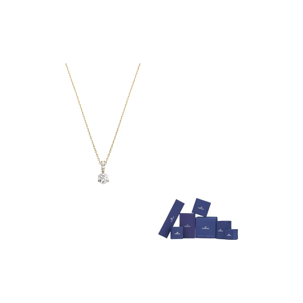 

Swarovski Solitaire Necklaces Women's Gold 5511557