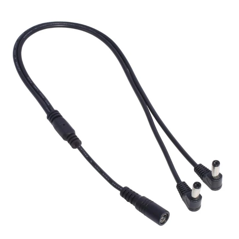 2,1 x 5,5 mm 1 Buchse auf 2 Stecker Power Splitter Steckerkabel für CCTV-Sicherheit M76A – Detail 1