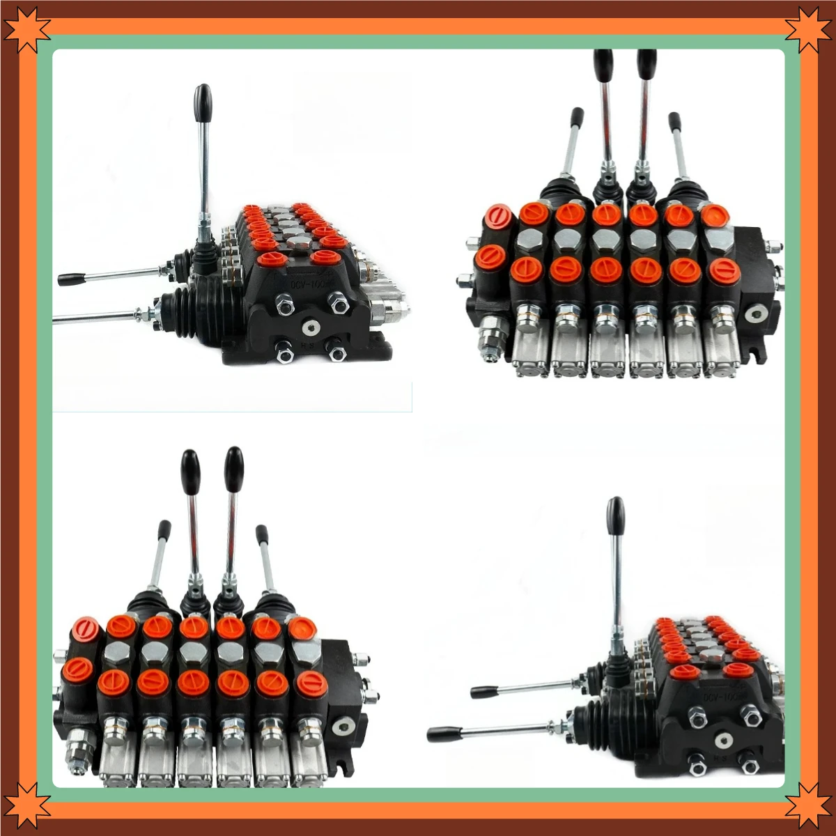 DCV100-Four Control Six Multi-way Reversing Valve Hydraulic Valve, Mechanical Parts Construction Machinery Parts