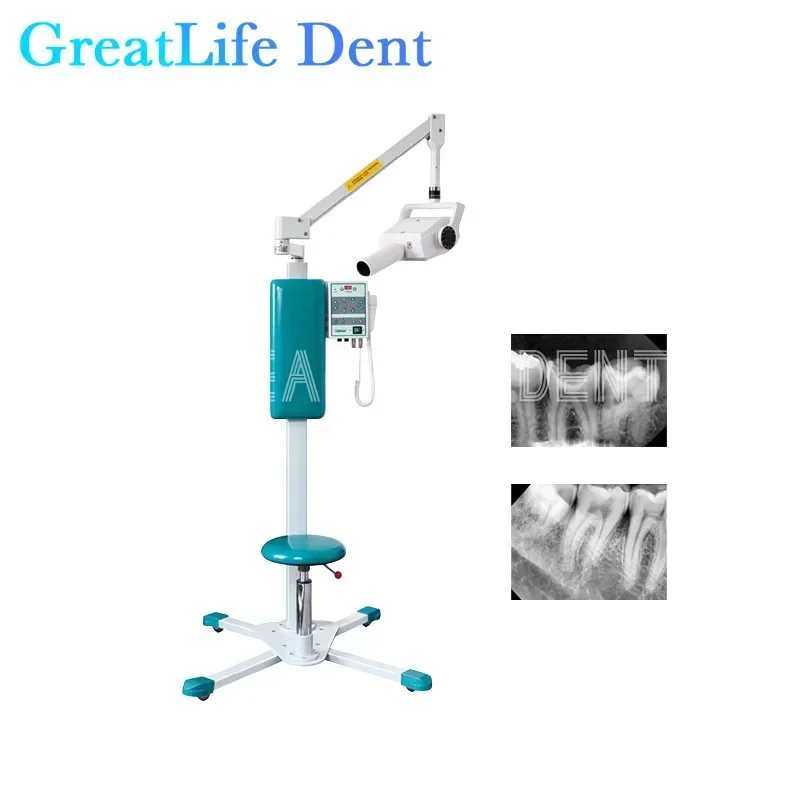 GreatLife Dent Hospital Clinic Floor-Standing High Frequency Dental X Ray Image System Radiography Machine Mobile X Ray Imaging