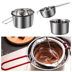 Stainless Steel Wax Melting Pot for Handle Heating Non-stick Scented Candle Soap Chocolate Butter Handmade Soap Tool