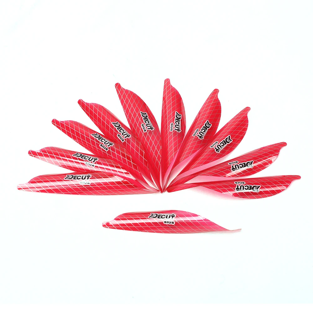 1.56''/1.75''/2'' Archery Spiral Feather  Spinning Arrow Vanes Right Wing/Left Wing DIY Shooting Arrow Accessories 50pcs/box