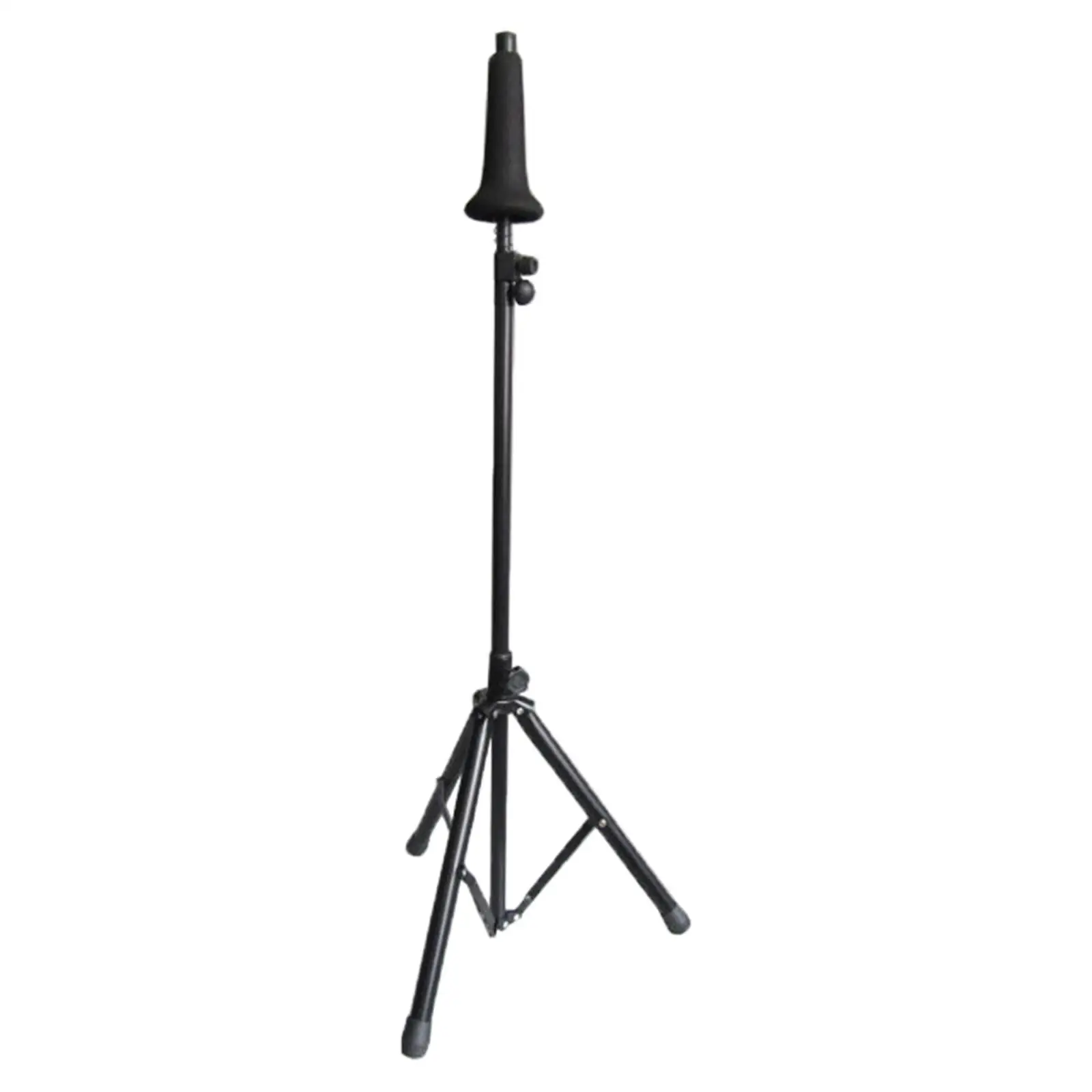 128cm Trombone Instrument Stand Music Accessories Tripod Base Adjustable Trombone Stand for Teaching Training Bass Trombone Show