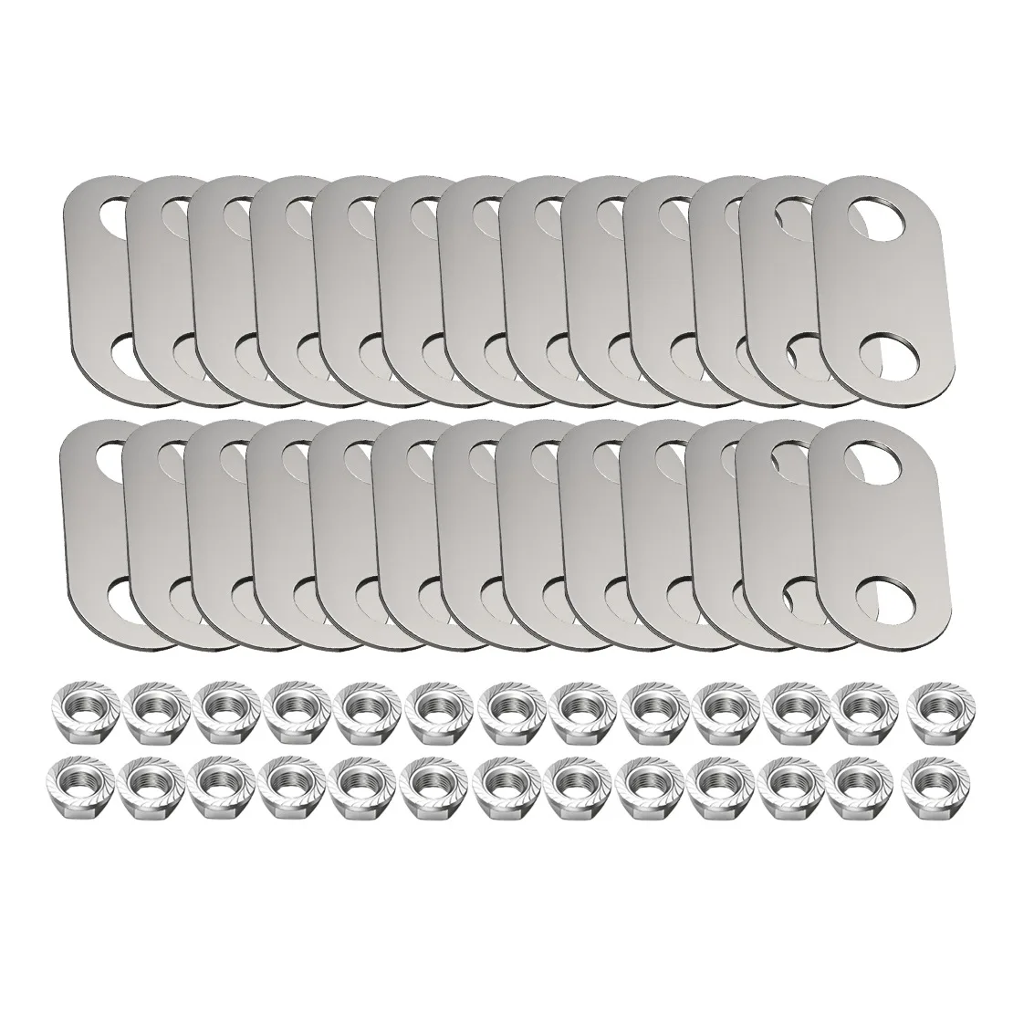 

26Sets Stainless Steel Hybrid Battery Bus Bar & Flange Nut Silver Fit For Toyota Prius 2004 2005 2006 2007 2008 2009 2010-2015
